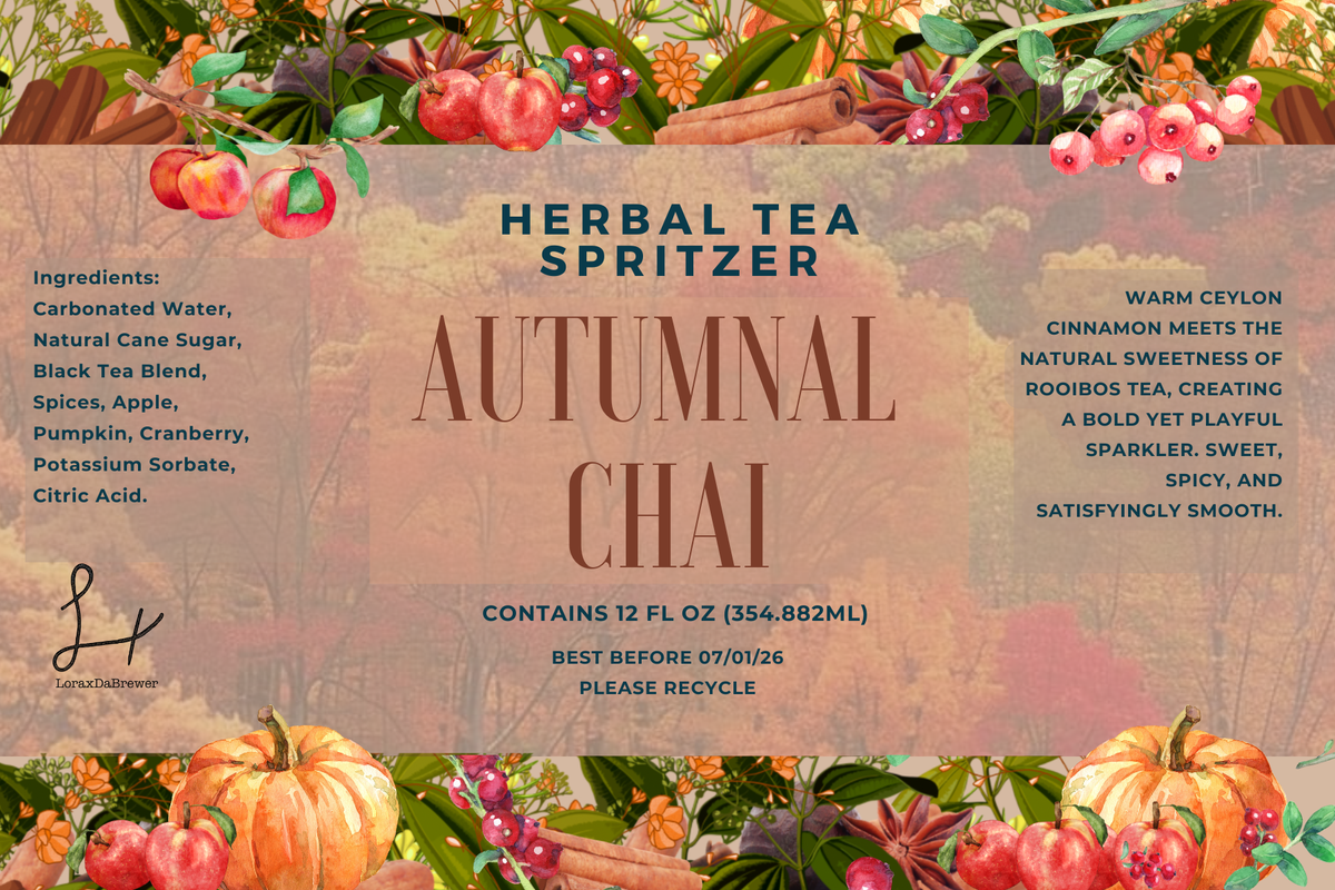 Herbal Tea Spritzer product and serving photo
