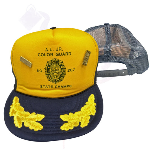 Vintage A.L. Jr. Color Guard trucker hat from 1986–1987