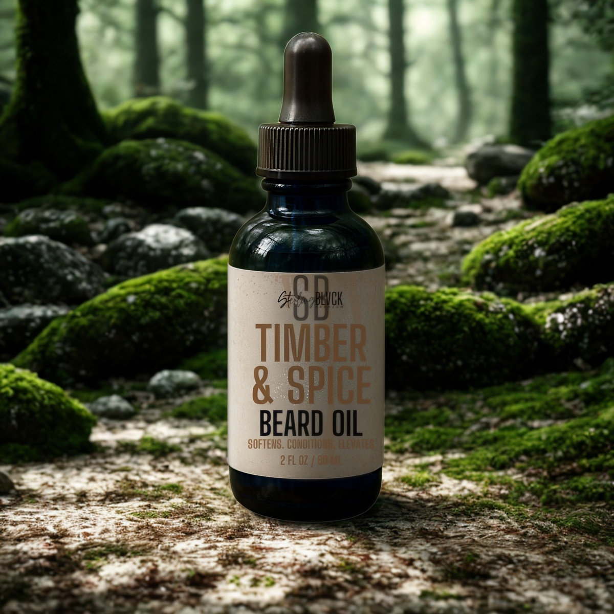 SterlingBLVCK Premium Beard Oil lifestyle photo