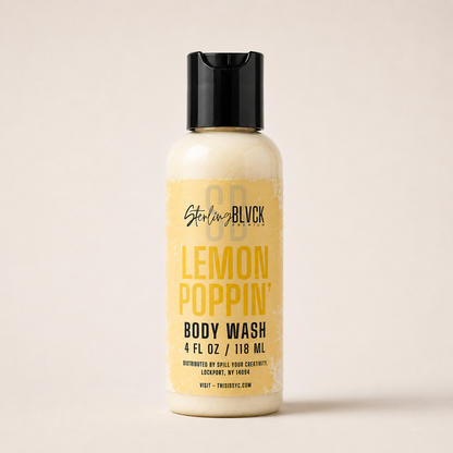 SterlingBLVCK Premium Lemon Poppin Body Wash 2 fl oz product photo