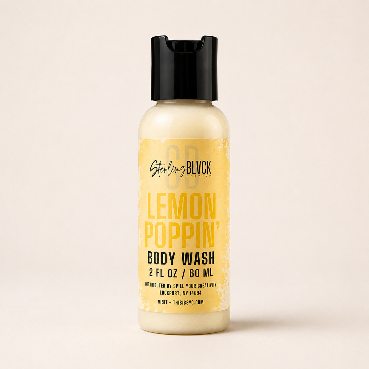 SterlingBLVCK Premium Lemon Poppin Body Wash 8 fl oz product photo