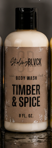 SterlingBLVCK Premium Timber & Spice Body Wash
