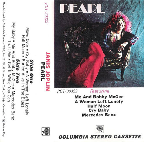 Janis Joplin — Pearl — Cassette — reference artwork; not a photo of the actual item