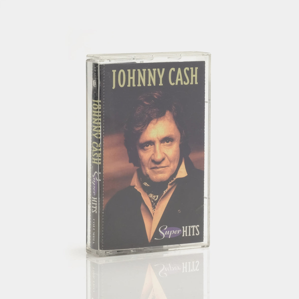 Johnny Cash — Super Hits — Cassette — reference artwork; not a photo of the actual item