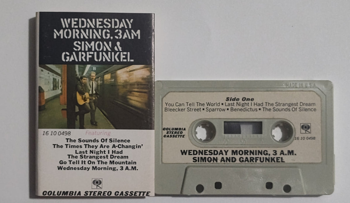 Simon & Garfunkel — Wednesday Morning, 3 A.M. — Cassette — reference artwork; not a photo of the actual item