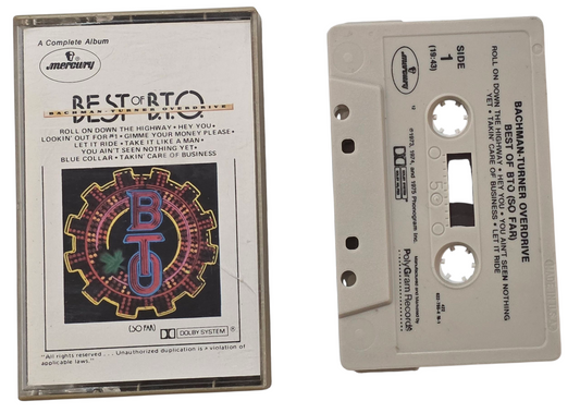 Bachman-Turner Overdrive — Best of B.T.O. (So Far) — Cassette — reference artwork; not a photo of the actual item