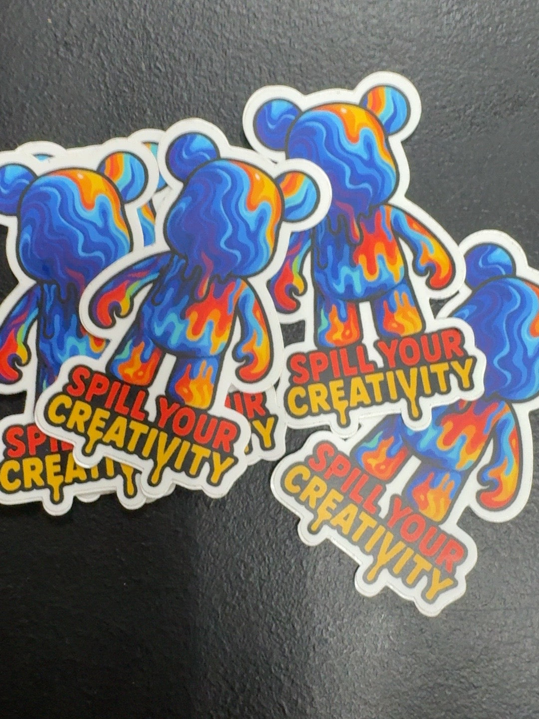SYC Drip Bear Sticker vinyl die-cut stickers